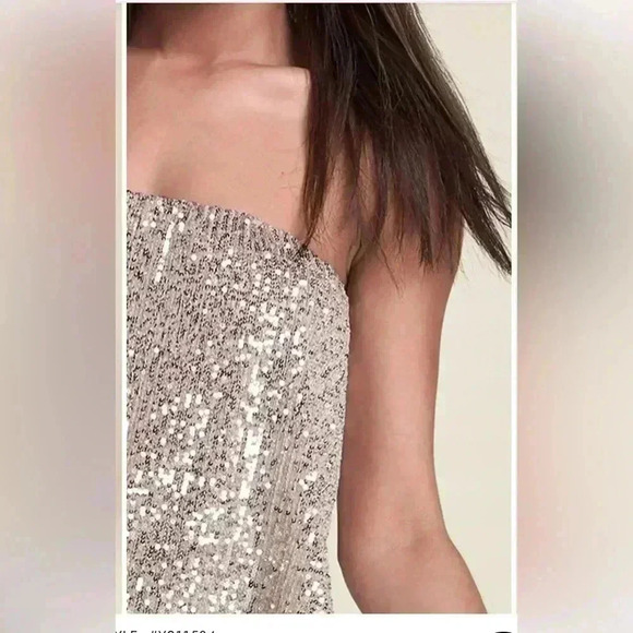 Strapless Sequin Jumpsuit - Picture 3 of 16